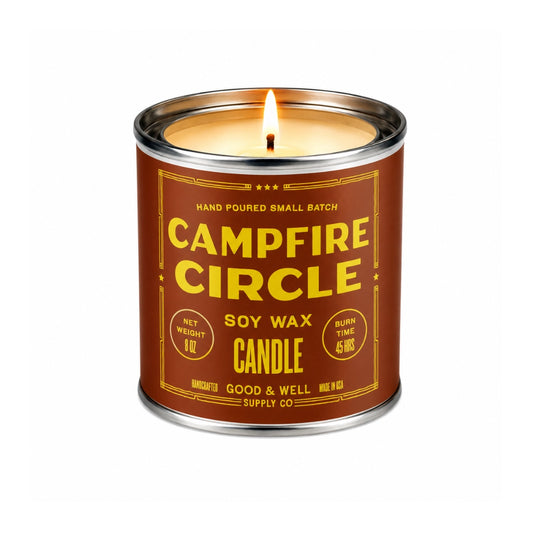 CAMPFIRE CIRCLE COTTON WICK SOY CANDLE 1/2 PINT